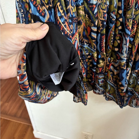 Halogen Multicolor Paisley Print Dress L - Picture 6 of 8
